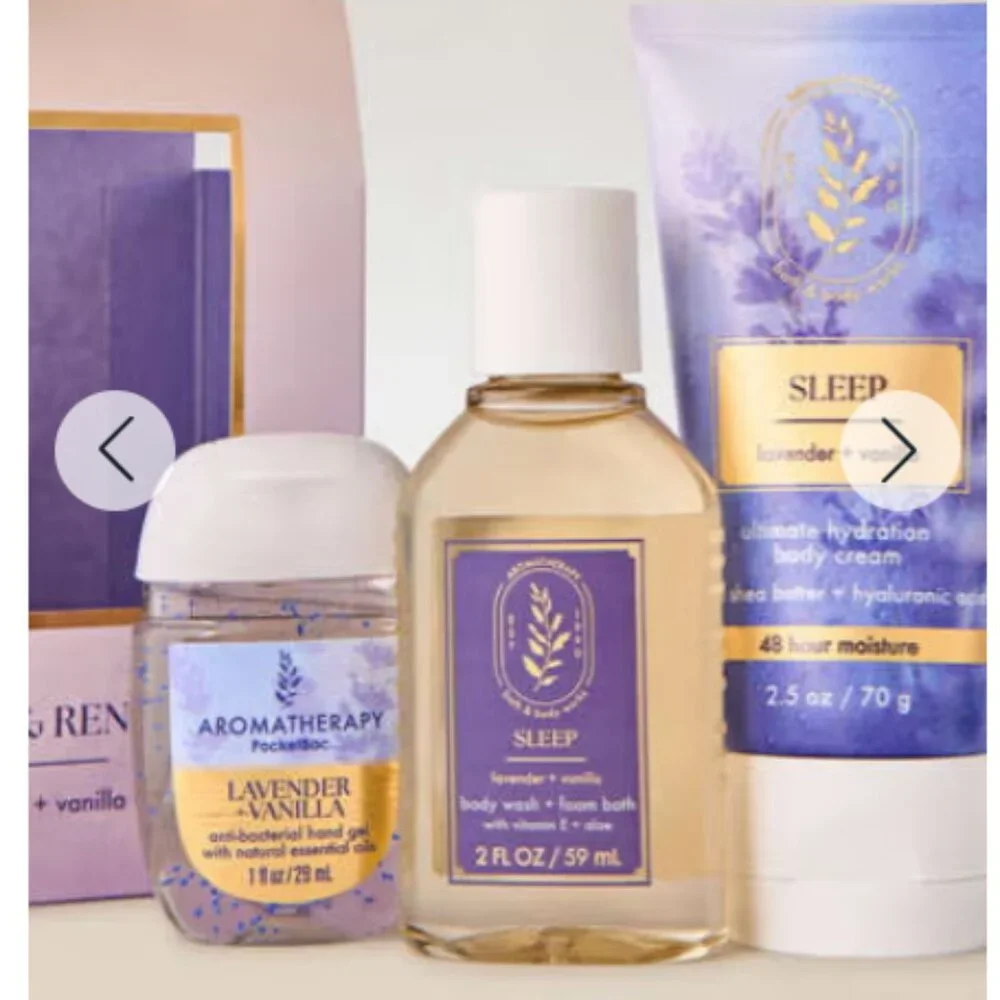 NWT Bath and Body Works Lavender Vanilla Mini Gift Set